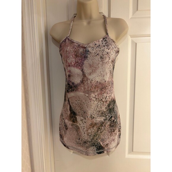 lululemon athletica Tops - Lululemon Power Y Tank - Sugar Crush - 6